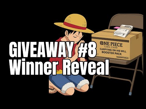 Giveaway 8 Winner Reveal | One Piece Carrying On His Will Case 2 Opening Giveaway Reveal #op13