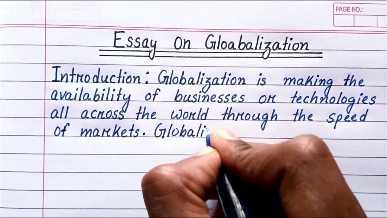 Essay on Globalization in English