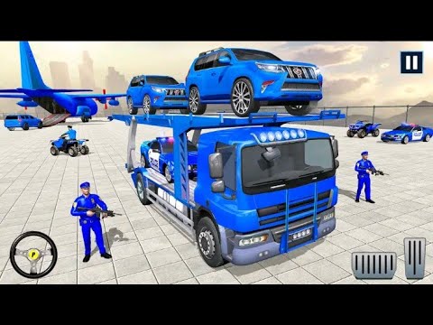 Police Prado Transport Truck - Offroad Police Truck Transport