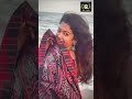 Shorts Serial Actress Roshini Haripriyan Cute Beach Moments Big Bro