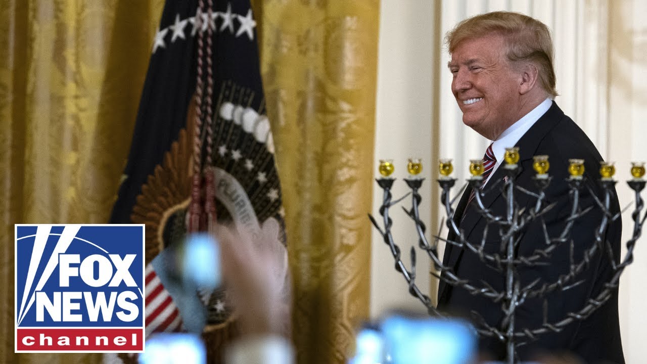 WATCH: President Trump participates in a Hanukkah reception