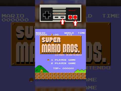 START SCREEN tricks in Super Mario Bros. (NES)!!