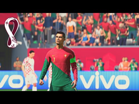 FIFA WORLD CUP 2022  - PORTUGAL vs CROATIA QTR FINAL Full Match Gameplay #fifa23 #worldcup2022