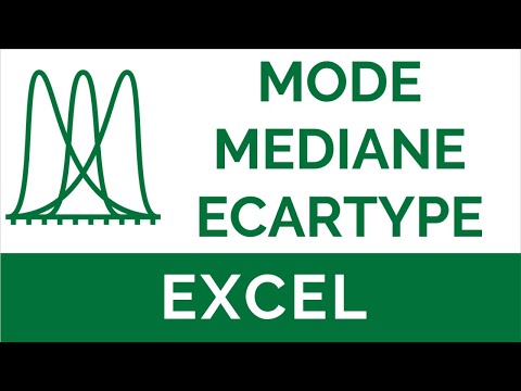 شرح Excel 20 Les fonctions statistiques MODE MEDIANE et ECARTYPE معتمد ...