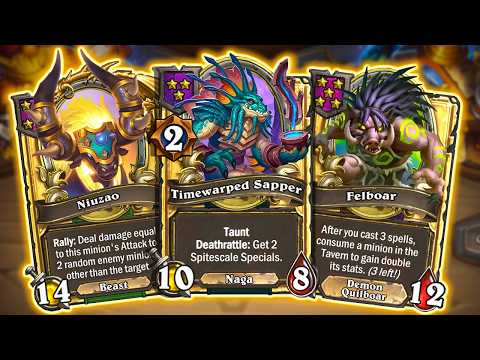 This COMBO is Surprisingly Good! (TW SAPPER + FELBOAR) | Hearthstone Battlegrounds