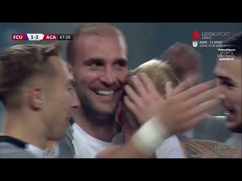 GOOOL! FCU Craiova - Academica Clinceni 1-2. Vellios a marcat un gol frumos cu capul