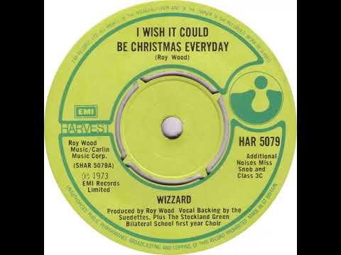 UK New Entry 1973 (237) Wizzard - I Wish It Could Be Christmas Everyday