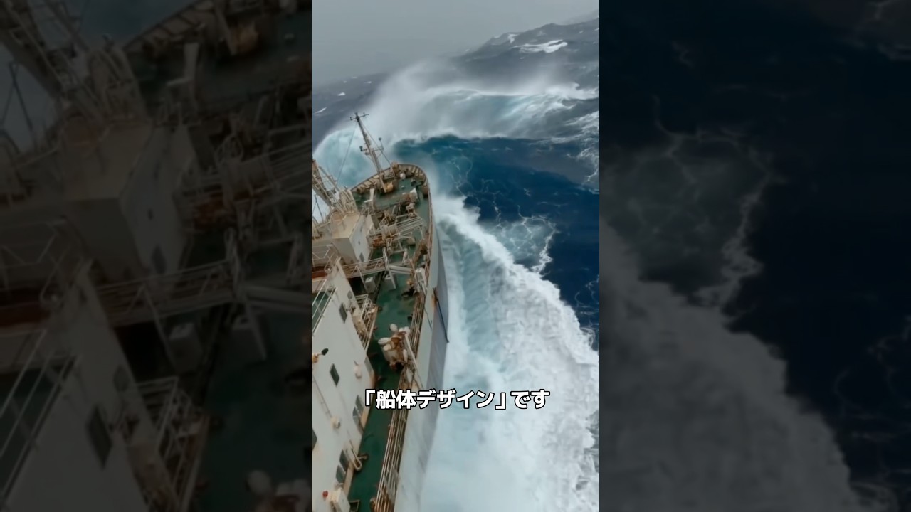 大きな旅客船が波に耐える3つの技術