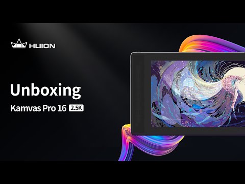 „Huion Kamvas Pro 16 GT1602“ grafinis planšetinis kompiuteris (2,5K) video