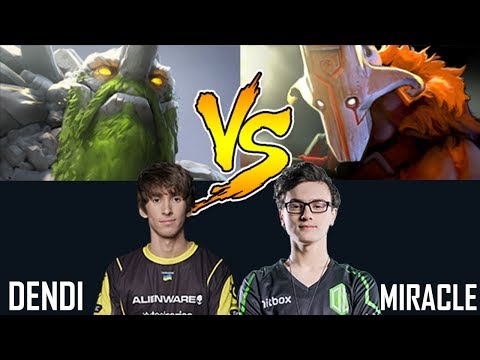 MIRACLE -Juggernaut VS DENDI -Tiny [Dota2] WHEN THE TIDE CHANGED
