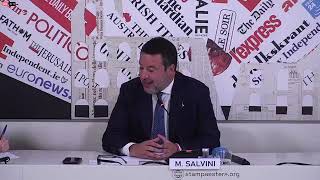 SALVINI: "STANOTTE ABBIAMO PERSO TUTTI IL SONNO, NON COMMENTO LE FRASI DI TRUMP SULL'IRAN"