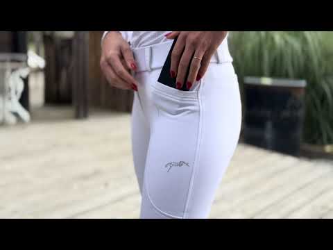 PANTALON SYBILLE Blanc - Pénélope Collections