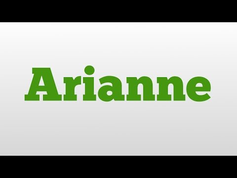 Arianne meaning and pronunciation