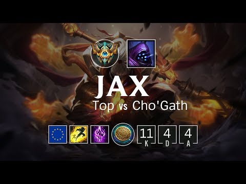 Jax Top vs Cho'Gath - EUW Challenger Patch 8.1