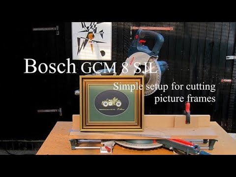 Bosch GCM 8 SJL Simple setup for cutting picture frames