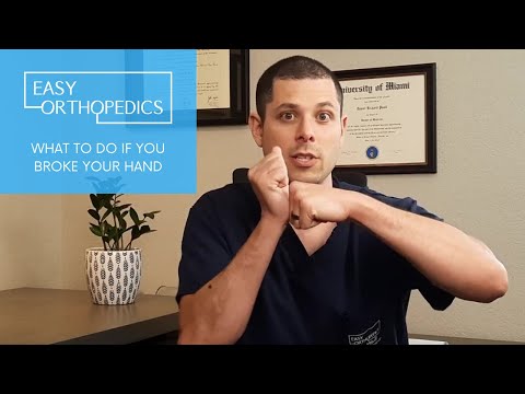 What to do if you broke your hand