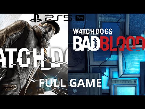 Watch Dogs + Bad Blood Gameplay Walkthrough FULL GAME + DLC[4K 60FPS PS5 PRO] No Commentary
