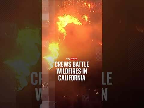 Crews battle wildfires in California
