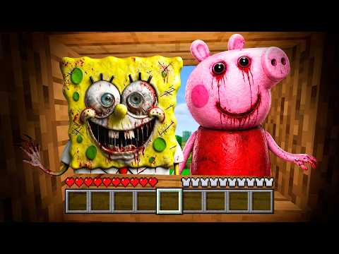Sobreviví A Caricaturas MALDITAS En Minecraft
