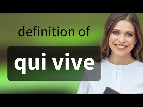 Qui vive — what is QUI VIVE meaning
