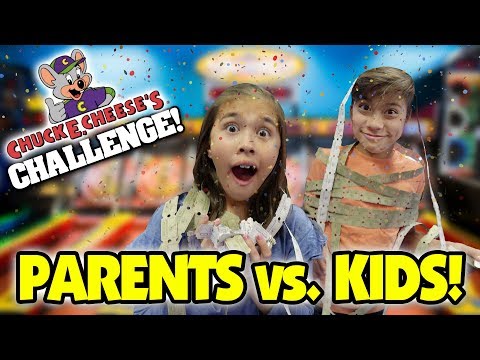 CHUCK E. CHEESE ARCADE CHALLENGE!!! Parents VS. Kids!