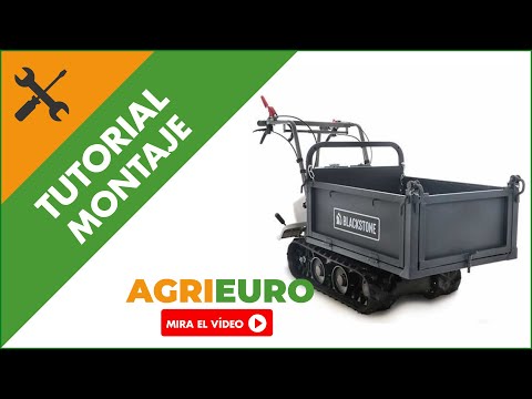 Montaje Carretilla con motor de orugas Blackstone TB 3250 F con caja extensible, carga 320 kg