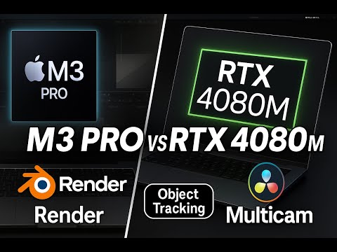 Resolve & Blender Showdown: M3 Pro vs RTX 4080m Laptop