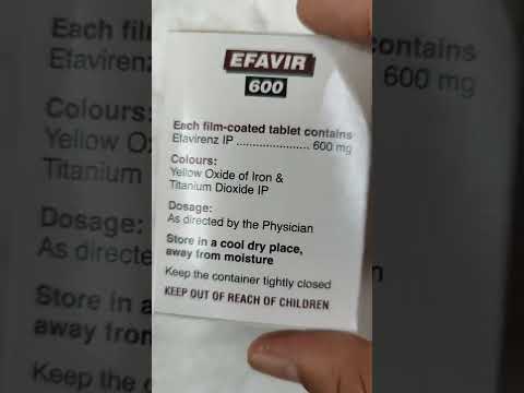 Efavirenz efavir 600 mg tablets, prescription, treatment: hi...
