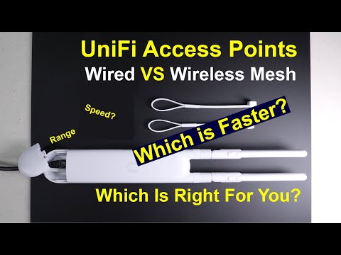 UniFi Access Point Wired vs Wireless Mesh - Is there a difference?