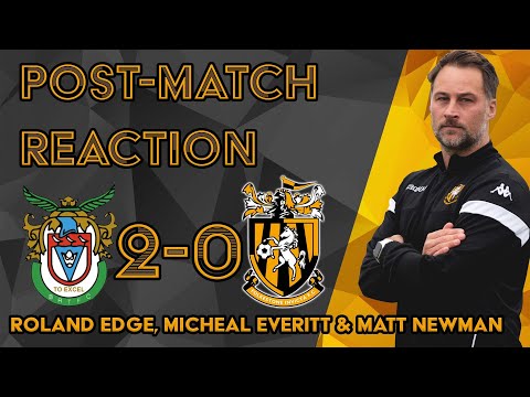Reaction | Roland Edge, Micheal Everitt & Matt Newman | Bognor Regis Town 2-0 Folkestone Invicta