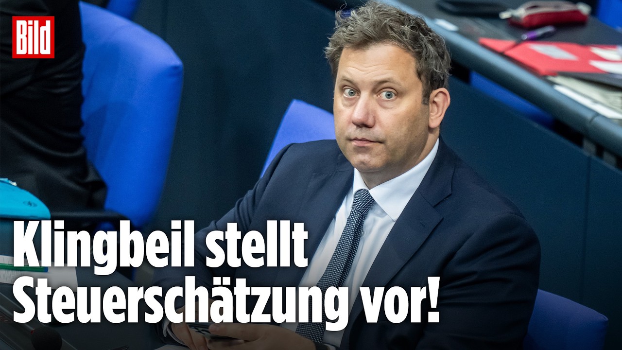 Aktuelle Steuerschätzung: Lars Klingbeil (SPD) macht Kassensturz | BILD LIVE