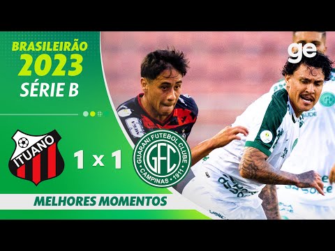 Gols e lances de Ituano x Guarani