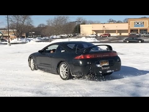 1999 Mitsubishi Eclipse AWD GSX Snow Drifts