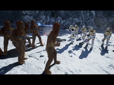 Star Wars NPC Battles Episode 3 Wookie's vs Troopers