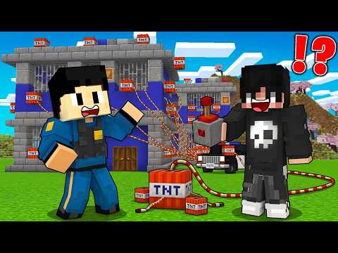 ماين كرافت لايف ستيل الحرامية #9 : بعد الفوز الساحق على الشرطة قررت افـجر مقرهم !!؟