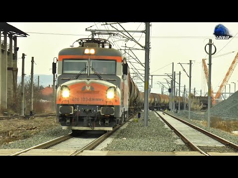 LEMA 601 103-8 & Mecanic Super Engineer & Marfar MMV Tanker Train in Gara Mintia Station 22 Dec 2020