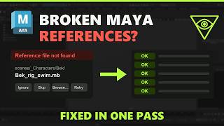 Reference Finder. Maya Reference File Not Found Fix Them All at Once (Free Tool)