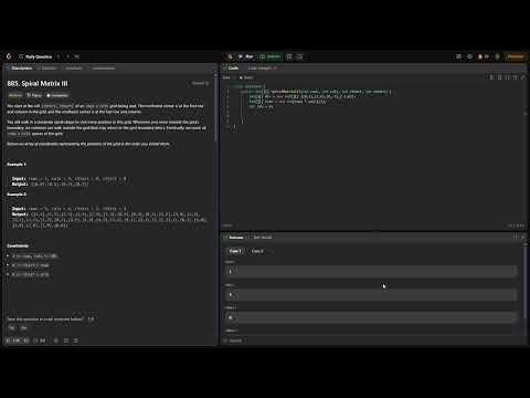 LeetCode 885. Spiral Matrix III