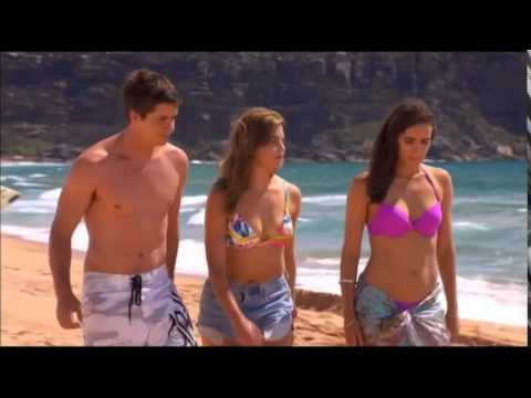 Home and Away, Casey, Andy, Hannah, Denny, Chris Beach Scene
