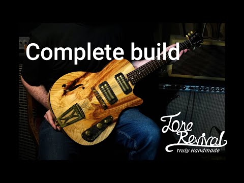 Making a Custom Guitar from ancient lumber and brass  (Full build)