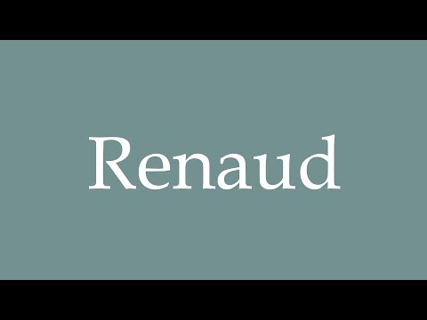 How to Pronounce ''Renaud'' Correctly in French