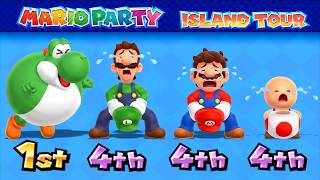 【マリオパーティーアイランドツアー】ミニゲーム対決！ヨッシーVSマリオVSキノピオVSルイージ 4K (UHD)