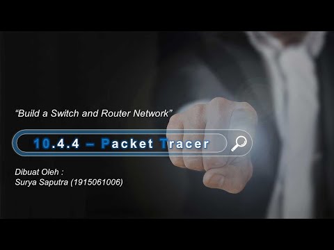 10.4.4 - Packet Tracer (Build a Switch and Router Network" | Surya Saputra