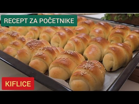 Mekane KIFLICE za početnike koje uvek uspevaju #pecivo #kifle #domacirecepti
