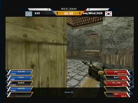 2009 WCG Grand Final Third day: Counter Strike match: k23 vs esq.Wind