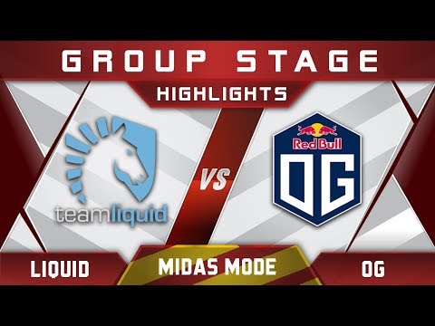 Liquid vs OG Midas Mode 2017 Highlights Dota 2
