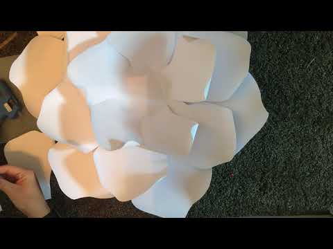 Gardenia Paper flower DIY Tutorial