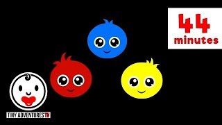 Baby Sensory | 44 MINS Compilation -  Bright & Colorful | High Contrast (soothe baby)