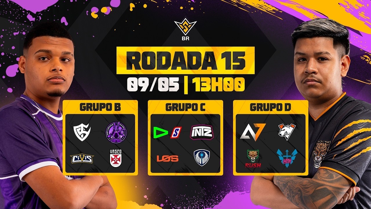 🚨FFWS BR 🏆 RODADA 15 - GRUPOS B, C e D | FREE FIRE AO VIVO🚨 #freefire