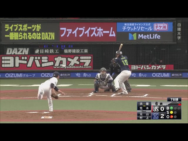 【6回表】ライオンズ・浜屋 6回被安打1の好投で開幕ローテへ弾みをつける!! 2021/3/20 L-S